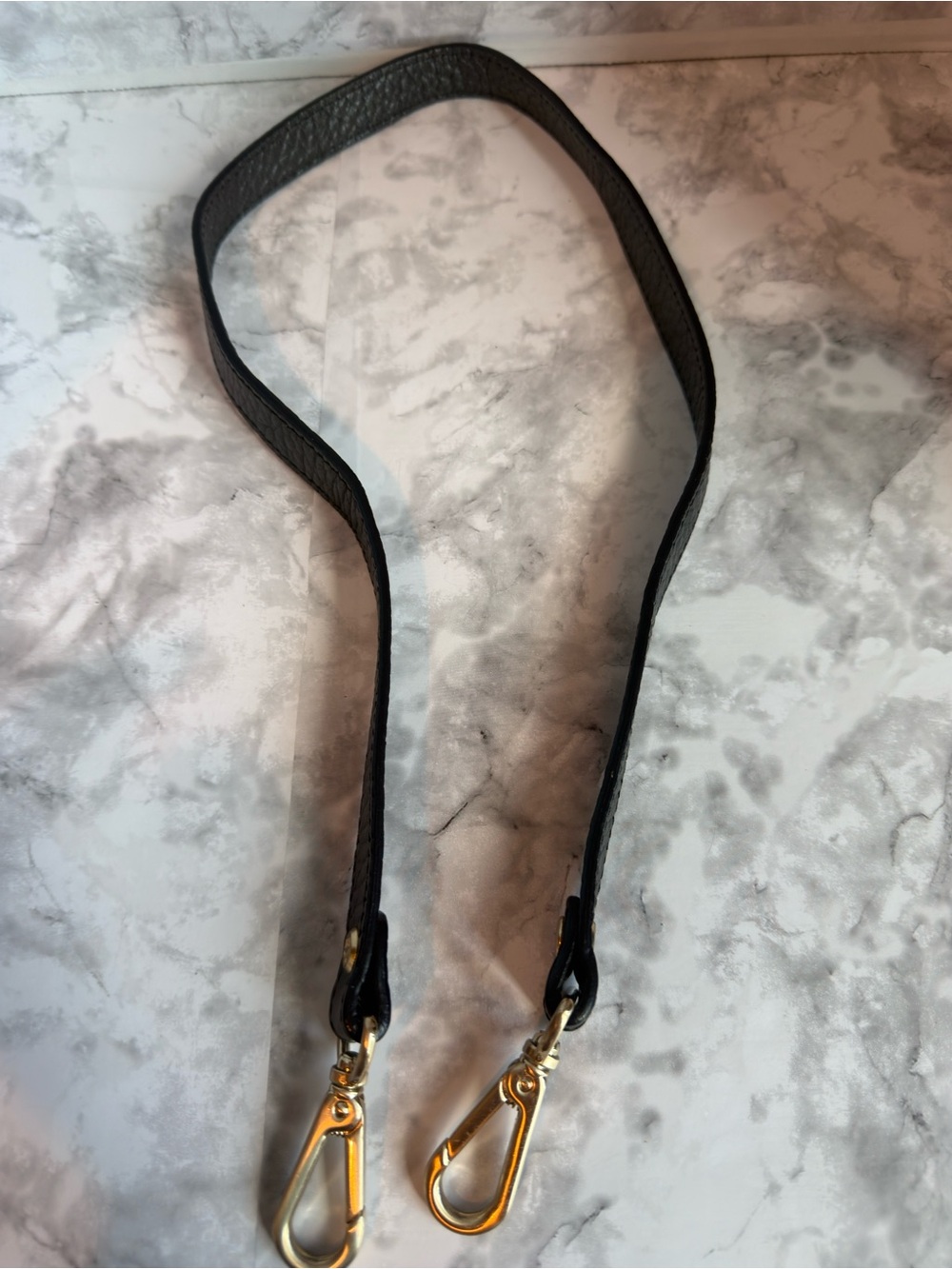 MCM Grayish black shoulder strap